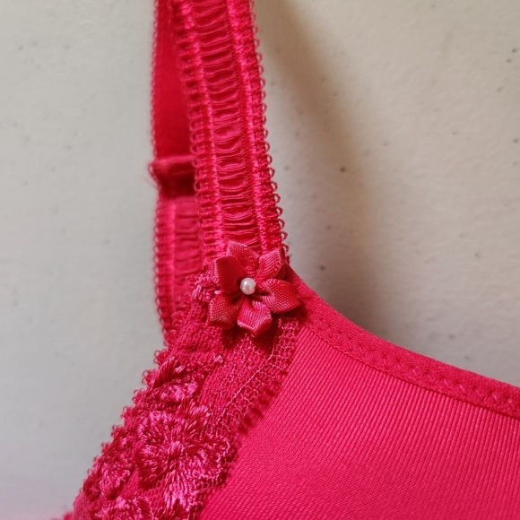 Fit Fully Yours Gloria Smooth Lace T-Shirt Bra Rasberry Pink B1042 40C Underwire - Picture 6 of 11